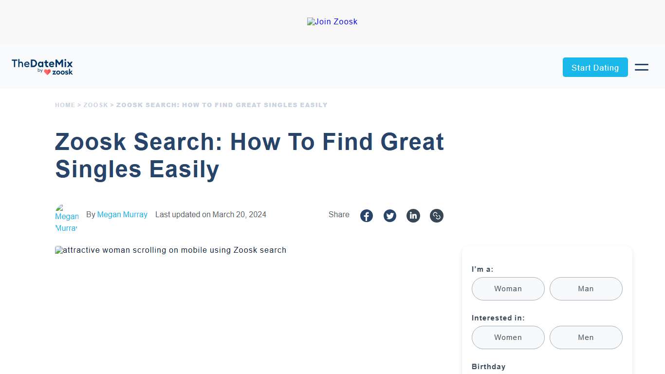 Zoosk Search: How To Find Great Singles Quickly